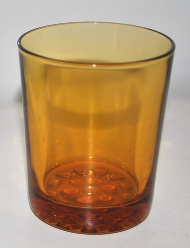 Vintage amber glass - amber, tumbler-