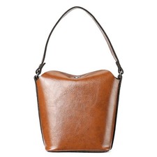 Soft PU Leather Bucket Bag
