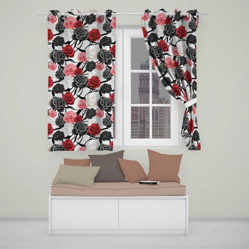 Blackout eyelet curtains - blackout,