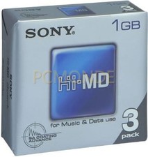 3-Pack Sony 1 GB Hi-MD