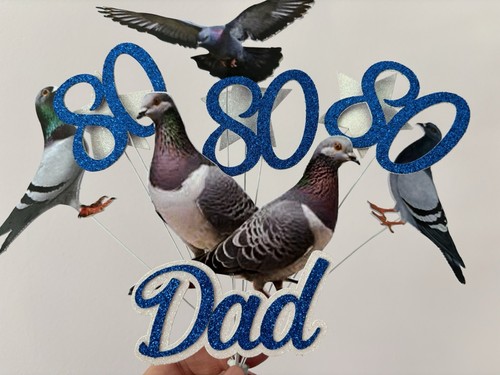 Birthday pigeon cake topper - birthday,
