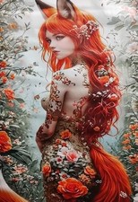 Voluptuous Fox Furry.  Floral