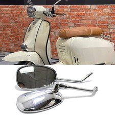 10mm Chrome Motorcycle Rearview Side Mirrors For Royal Alloy Grand Prix GP GT TG