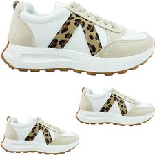 New Womens Ladies Flat Lace Up