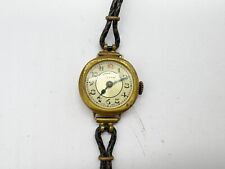 VINTAGE PRESTIGE LEVER LADIES WATCH GOLD TONE SWISS MADE ART DECO ERA TIMEPIECE