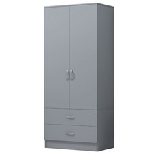 Wooden 2 Door Wardrobe with 2