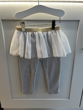 Baby Essentials Girls Grey Tutu Leggings Skirt Age 24 Months