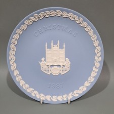 Wedgwood Jasper Ware Christmas Plate 1987