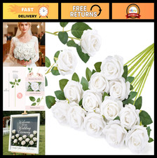 Pcs white artificial silk - 12,