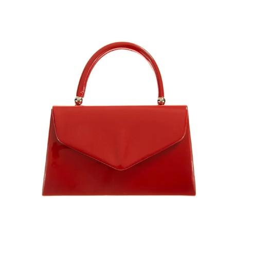 Women patent box clutch bag - clutch,