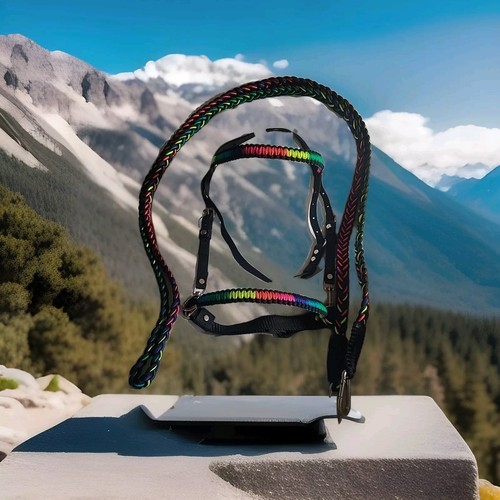 Hand made bitless bridle and - made,