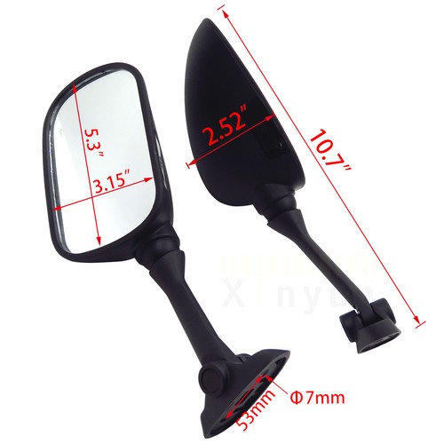 Replacement black rear view - black, rear-view