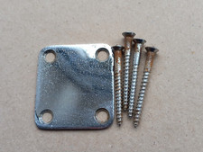 Vintage Japanese Guitar Neckplate with screws....Odd size....... Small.....