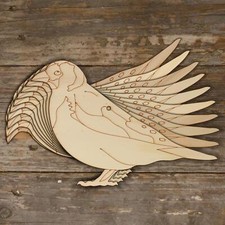 10x Wooden GoldFinch Standing