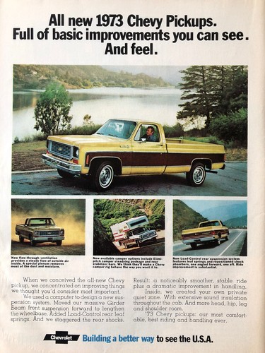 Vintage 1973 chevrolet pickup - vintage,