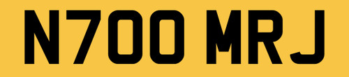 Old private car reg - j,