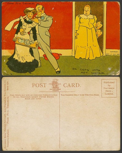 Tom browne old postcard - tom, b.