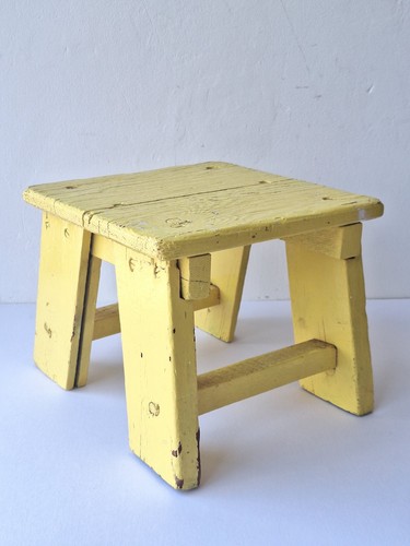 Vintage retro yellow wood - yellow,