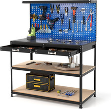 Workbench pegboard steel - workbench,