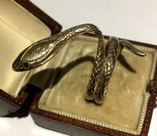 Vintage Snake Ring, 9 Ct gold