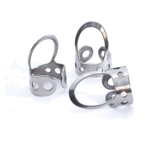 Stainless steel finger picks - stainless,