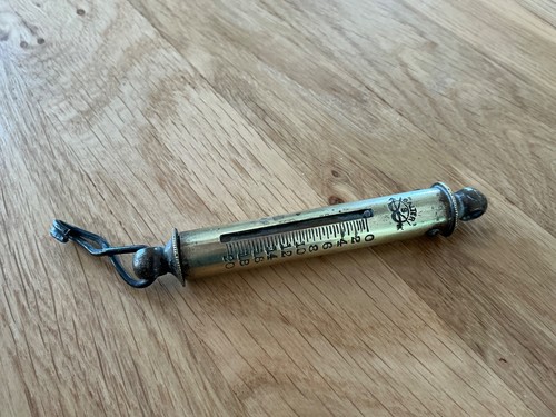 Salter brass spring balance - salter,