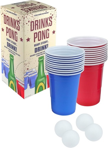 Beer pong drinking - game, set