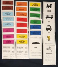 INDIVIDUAL TAUNTON  MONOPOLY 2017 PROPERTY CARDS OR FULL SET  SEE MENU