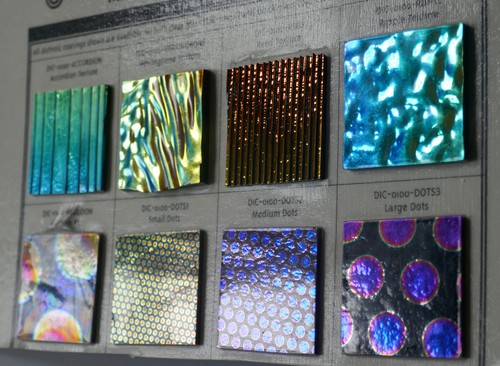 Dichroic glass samples - dichroic,