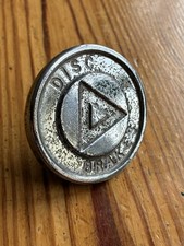 Jaguar MK2 Rear Bumper Chrome Warning Disc Brakes Badge.