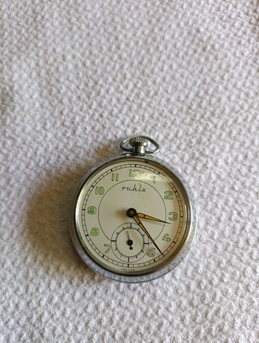German ruhla pocket watch - german,