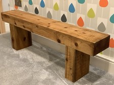 3 Seater Treated Wooden Rustic