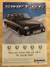 Vintage 1988 Suzuki Swift GTI Automotive Original Advert Advertising