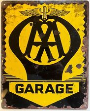 Metal Vintage Style Sign - Automobile Association AA Approved 10x8 inch [AAGAR]