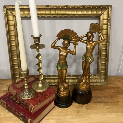 Art deco spelter dancing - art,