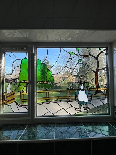 Stained glass window - glass,