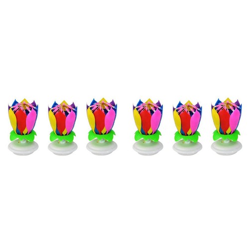 Pack musical birthday - 6, candle