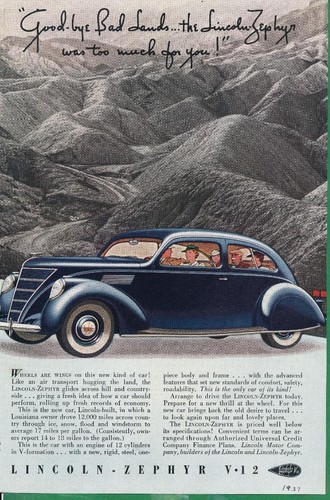 Magazine 1937 lincoln - 1937,
