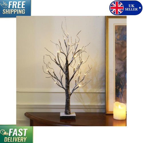 Battery operated snowy twig - battery-operated,