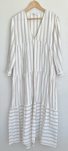 Zara beige white brown stripe - zara, beige/white/brown