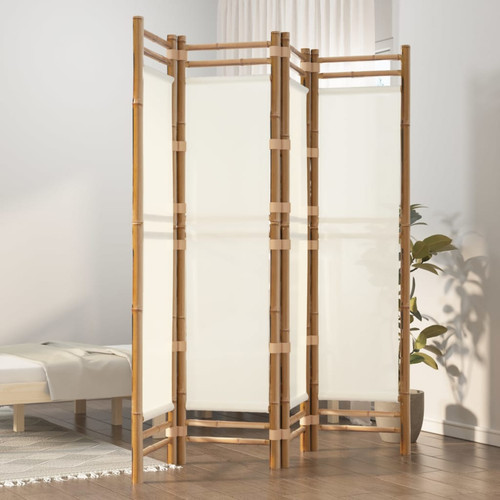 Room divider bamboo foldable - bamboo,