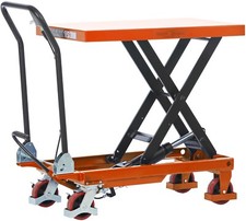 LiftinGear 500kg Hydraulic Mobile Scissor Lift Platform Table Trolley Cart