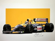 Nigel Mansell signed Williams