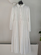 Zara White Long Dress Small