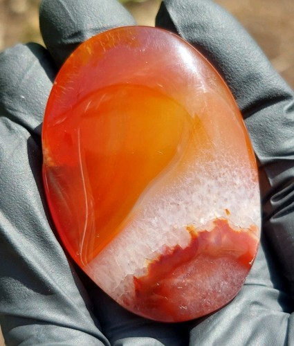 Carnelian palmstone 5cm - palmstone,