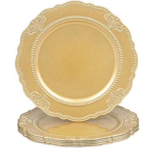 Set gold plastic - of, 13in