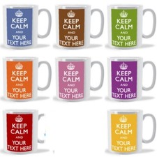 Personalised Keep Calm I'm A Your Text Here Gift Mug Cup In Carry On Style
