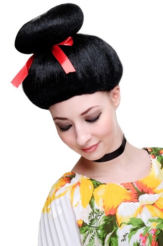 Carnival masquerade wig geisha - masquerade,