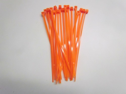 Orange cable tie nylon band - orange,