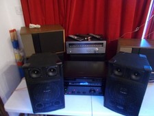 KAM Passive PA Speakers Dual Horn Tweeters  Woofer DJ Disco Sound System or hifi
